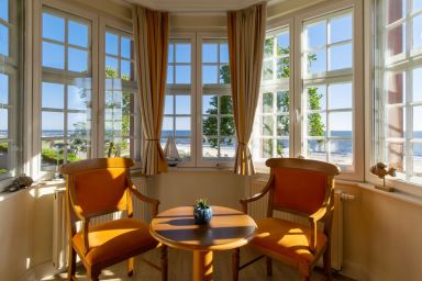 Seehof - Ferienwohnung mit Erker und traumhaft-schönem Meerblick in bester Strandlage