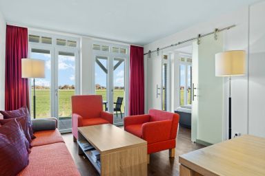 Resort Deichgraf - Strandnahe Ferienwohnung m. Sauna, großer Terrasse, Strandkorb & tollem Ausblick