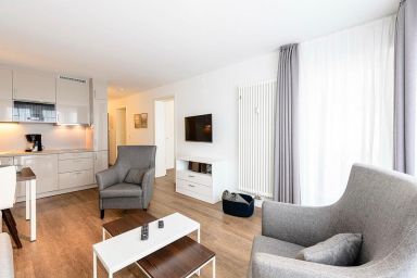Deichhäuser Anna Küste - Apartment mit Südbalkon inkl. freier Schwimmbad- & Saunanutzung in Strandnähe