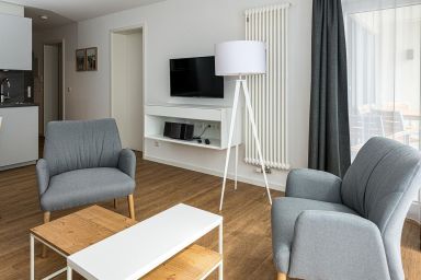 Deichhäuser Anna Küste - Tolles Nordsee-Apartment mit Balkon, Parkplatz, Schwimmbad- & Saunanutzung
