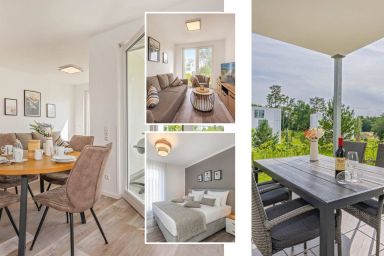 Ferienwohnung Haffkoje - Moderne Ferienwohnung am Stettiner Haff mit Sauna und Spielbereich im Grünen