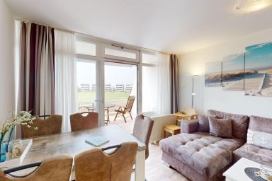 Burgtiefe Südstrand - Strandnahe Ferienwohnung "Dünennest" für 5 Personen mit Terrasse am Südstrand