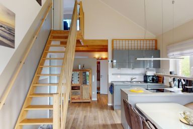 Feriendorf Südstrand - Großes Ferienhaus für 6-8 Personen und Hund mit Kamin, Sauna & Garten -Ostseenah