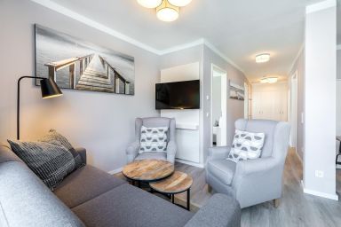 Godewindpark Travemünde - Modernes Apartment für bis zu 6 Personen mit Wellness und Balkon in Strandnähe