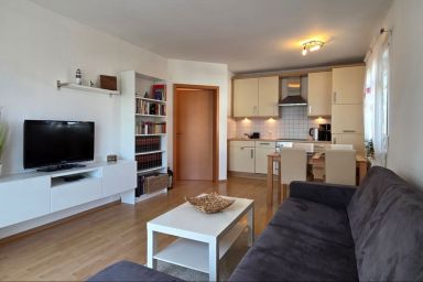Ferienwohnung E3 - "Moorfrosch" - Strandnahe, 2-Zi-Wohnung im 1. Obergeschoss mit WLAN