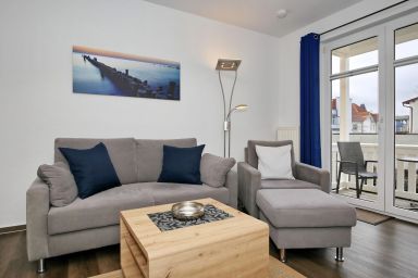 Strandschlösschen II - Strandschlösschen 2 Wohnung 9 – Zentral & Strandnah für 2 Personen mit Balkon