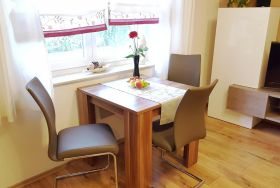 Essplatz im Wohnzimmer