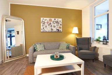 Haus am Meer, Wintergarten-App. 5, 1 SZ, strandnah - Appartement mit 1 SZ + 1 Schlafsofa - Aufbettung 3./4. P.