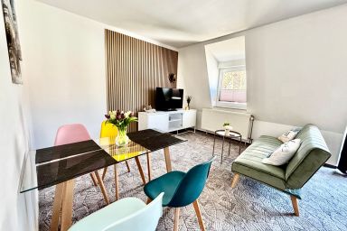 Top Lage: Ferienwohnung für 5 Personen - fußläufig zum Strand "Kajüte 10" mit Balkon