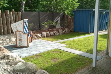 Ferienwohnung K36 - Zentrale 2 Zimmer-Fewo für 3 Pers., Terrasse mit Strandkorb