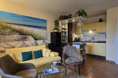 Ferienwohnung S34 "Harmonie" - Ferienappartement mit Terrasse - 450 m zum Strand mit WLAN