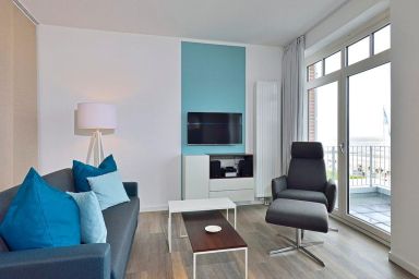 Aparthotel Anna Düne - Tolles Apartment an der Nordsee mit großartigem Meerblick, Balkon und Strandkorb