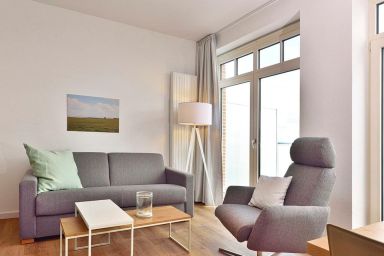 Aparthotel Anna Düne - Schickes Apartment am Nordseestrand mit Top-Meerblick, Balkon und Strandkorb!
