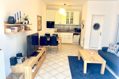 Strandstraße 14 - Komfortable 58m² Ferienwohnung für 3 Personen mit Terrasse und Hund