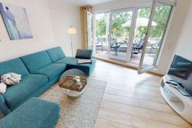 Villa Meeresrauschen - Moderne Wohnung am Strand in Pelzerhaken für 2 Personen mit Gym,Sauna und Balkon