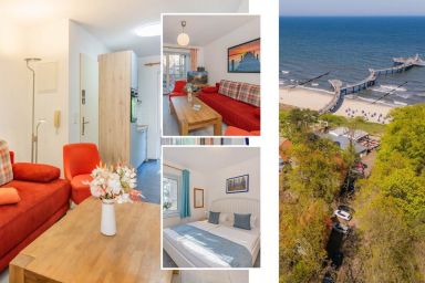 Seeblick Anlage - Gemütliche Ferienwohnung in Koserow mit Meerblick – nur 50 m zum Strand!