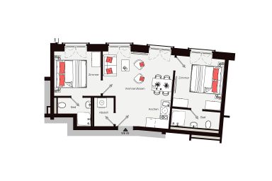 Gezeiten Suites - Gezeiten Suites No. 17 097/107