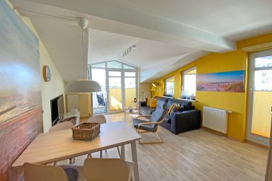 A: Haus Rügenscher Bodden mit Meerblick - Ferienwohnung 09 3-Raum DG mit 2 Balkonen
