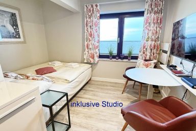 Trelleborgallee Studio, Fewo 162 - Travemünde Ferienwohnung für 2  Personen mit Meerblick, WLAN/Internet und TV-Flachbild