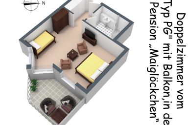 a) Pension Maiglöckchen - 2) Angebot Familienzimmer Typ PG
