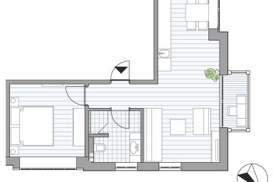 Ferienwohnung Brise im Ostsee-Domizil Sandburg - Ferienwohnung Brise