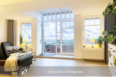 Ferienwohnung  De Spant mit Blick auf das Wattenmeer