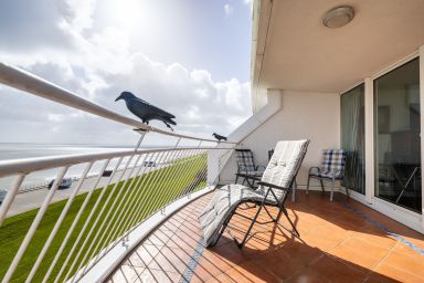 Exklusive Ferienwohnung am Südstrand mit Panoramabalkon & Meerblick | Wohnung 92