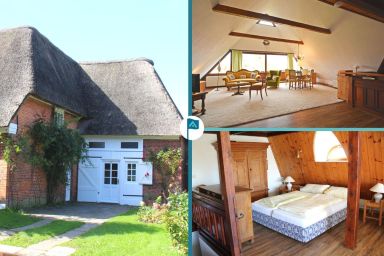 Kapitän Hansen Haus- Obergeschoss - Ferien im Künstlerdorf Oldsum