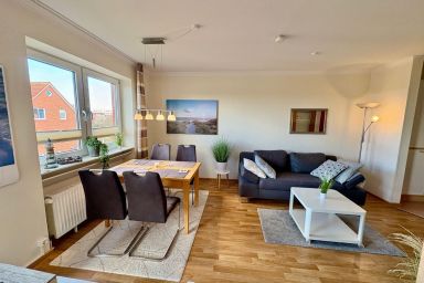 Hus Jadekieker - Behagliche Ferienwohnung an der Nordsee mit Balkon und inklusive Parkplatz