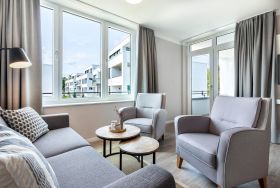 Wohn-/Essbereich mit Doppelschlafcouch