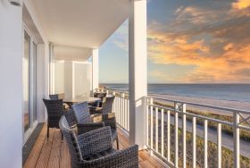 Balkon mit Blick auf die Ostsee
