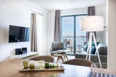 Krusespeicher - Erstklassiges Hafen-Apartment mit Balkon, Saunanutzung und großartigem Ausblick!