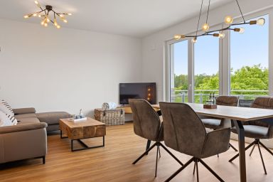 Weiße Villen - Erstklassiges Apartment für Familien an der Ostsee mit Balkon & Infrarotsauna