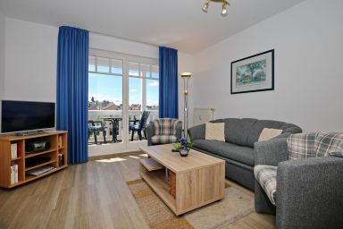 Meeresblick - 2-Zimmer-Wohnung mit Loggia für 4 Personen in Strandnähe