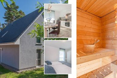 Ferienhaus Strandmöwe EG - Gemütliche Ferienwohnung in Loddin mit Garten, Sauna und Spielplatz nahe dem Ostseestrand