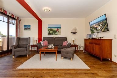 Urlaubsräume am Meer - Tolle Penthouse-Wohnung am Yachthafen mit Loggia und einem Ausblick bis zum Meer