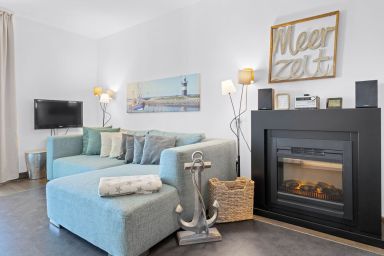Resort Deichgraf - Strandnahe Ferienwohnung mit Sauna, Strandkorb und Balkon mit Land- & Meerblick