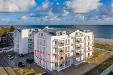 Apartmentanlage Meerblickvilla - Geschmackvolles Apartment an der Ostsee mit Balkon und Saunabereich im Haus