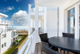 Balkon mit Ostseeblick