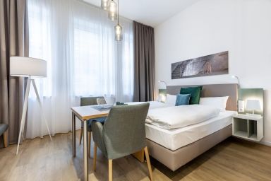Ferienapartments am Krusespeicher - Geschmackvolles 1-Zimmer Apartment mit WLAN in Toplage am alten Hafen von Wismar