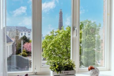Strandstraße - Frisch renovierte Ferienwohnung Heimathafen auf Borkum mit Panoramablick für 2 Personen