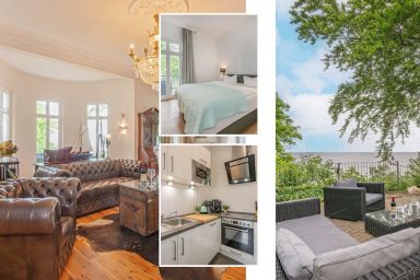 Villa Hohe Buchen - Wunderschöne Ferienwohnung, mit Balkon 150m vom Strand entfernt