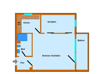 Haus Fritz-Wischer-Straße 5 - Wohnung 17 (ID 388)