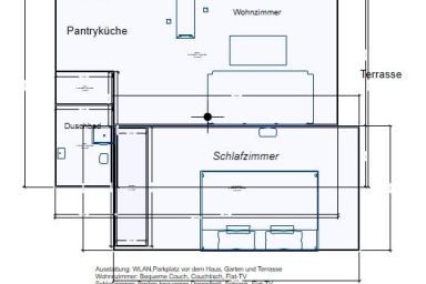 Ferienwohnung Gorch-Fock - 2 Zi.-FeWo 2, 42m²,souterrain,Terrasse