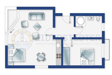 Wohnung 4 (ID 097) - Wohnung 4 Duckdalben (ID 097)
