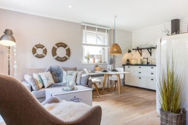 pure nordic - Modern eingerichtetes 1-Raum Appartement "Pure Nordic" im Herzen Wenningstedts.