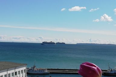 Ferienwohnung Kapitänsmesse -  traumhafter Ausblick über Hafen und Meer - Ferienwohnung Kapitänsmesse - der Ostsee so nah