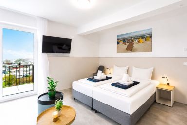 MEERholung - MEERholung FeWo 1.1 1-Raum-Apartment mit Meerblick