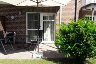 Ferienwohnung 50166 - Ein lauschiges Nest für 2: Die Erdgeschosswohnung ist charmant und wohnlich arrangiert und hat eine fabelhafte Terrasse zum Frühstücken oder um den Abend ausklingen zu lassen.