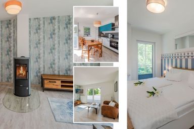 Villa Doris - Moderne Ferienwohnung in Heringsdorf mit Balkon & Gartenblick nahe Strand